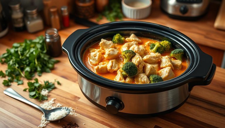 Ingredients for Chicken Divan in the Crock Pot