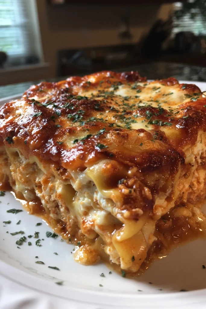 Crockpot Ravioli Lasagna