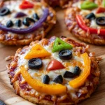 Easy Mini Halloween Pizzas