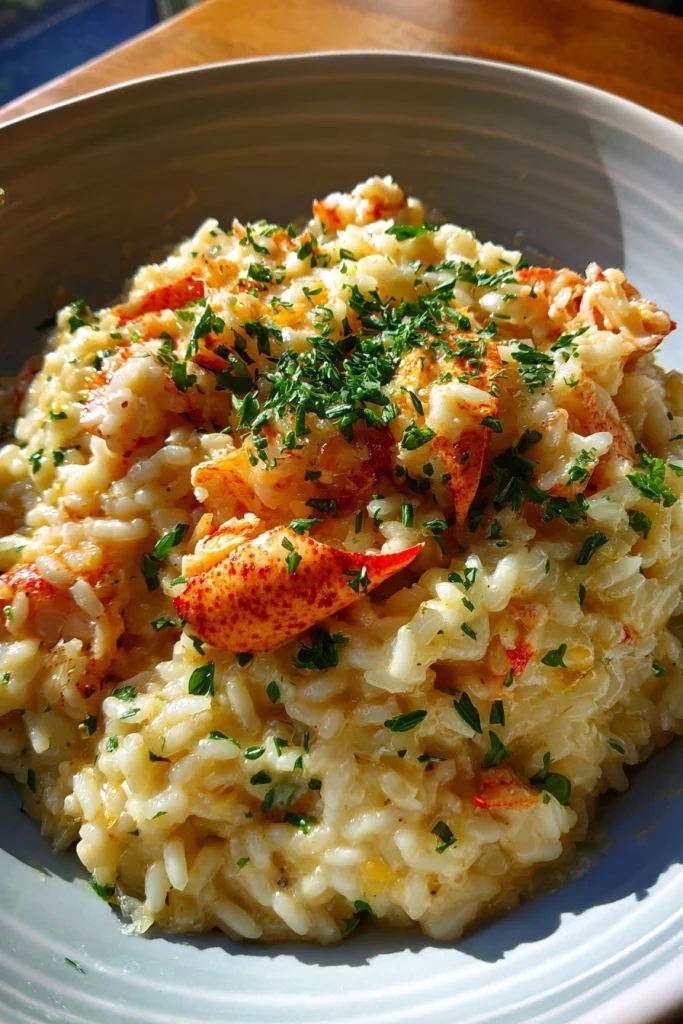 Lemon Butter Lobster Risotto