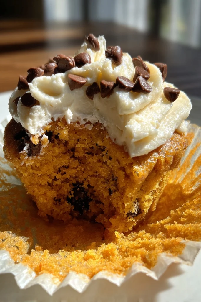 Pumpkin Chocolate Chip Cupcakes