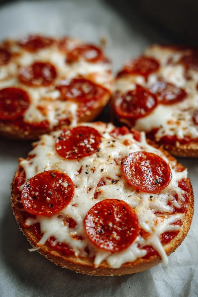 Spiderweb Pizza Bagels