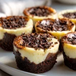 brownie cheesecake cup