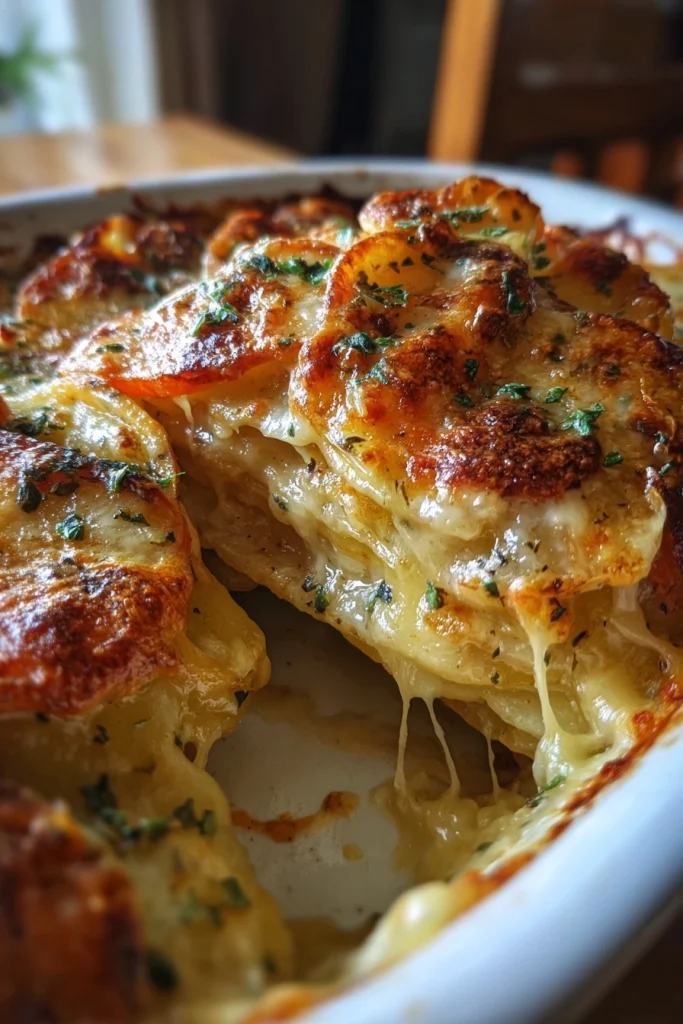 cheesy root vegetable gratin