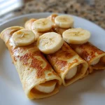 peanut butter banana roll ups