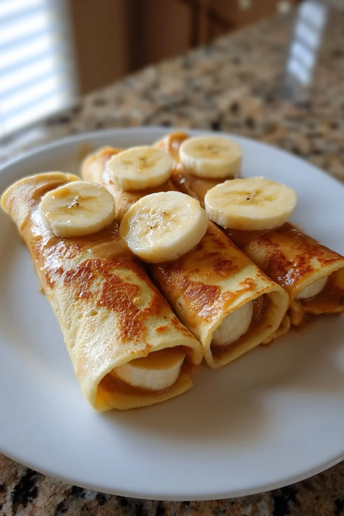 peanut butter banana roll ups