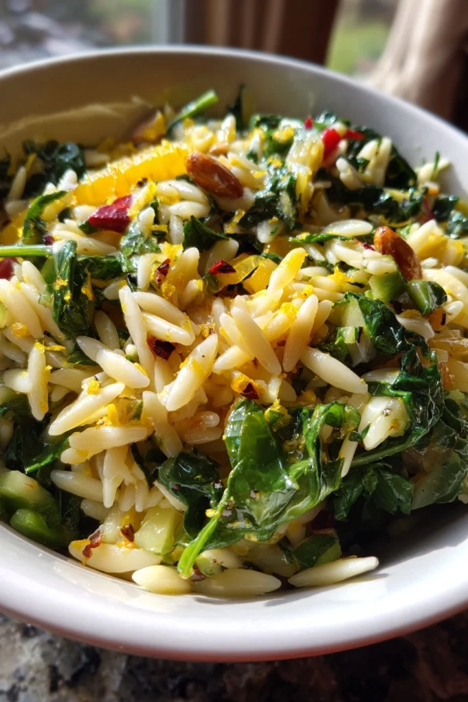 zesty orzo pasta