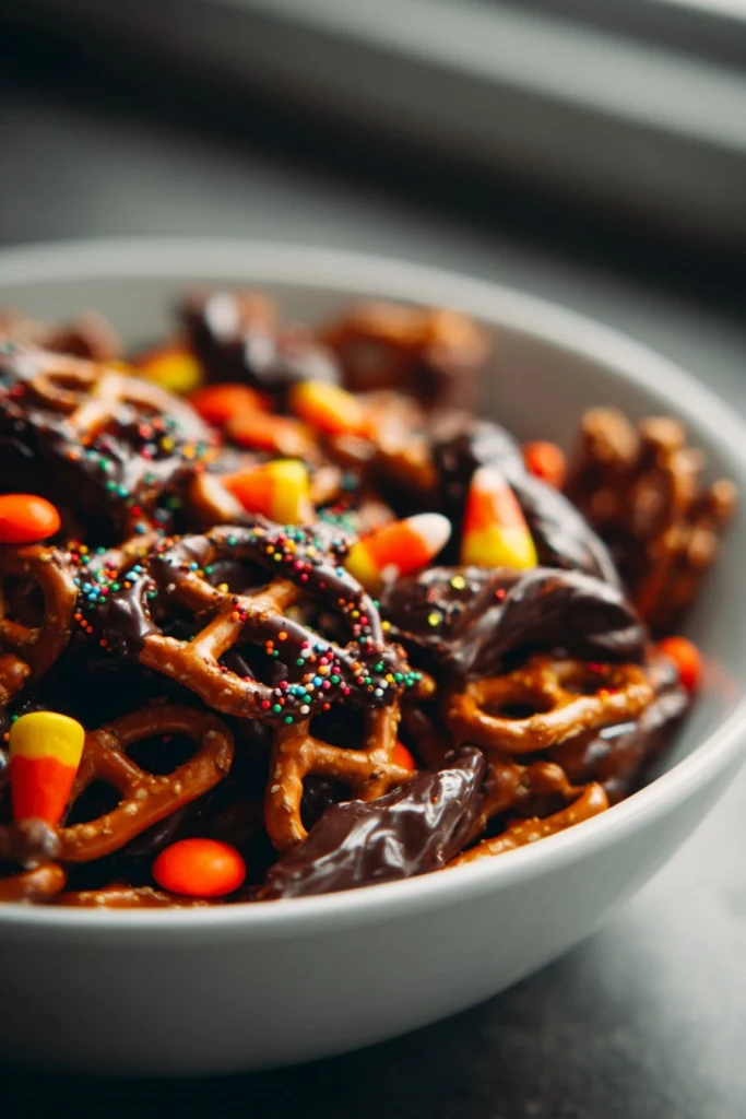 Bat Wing Chocolate Pretzel Mix