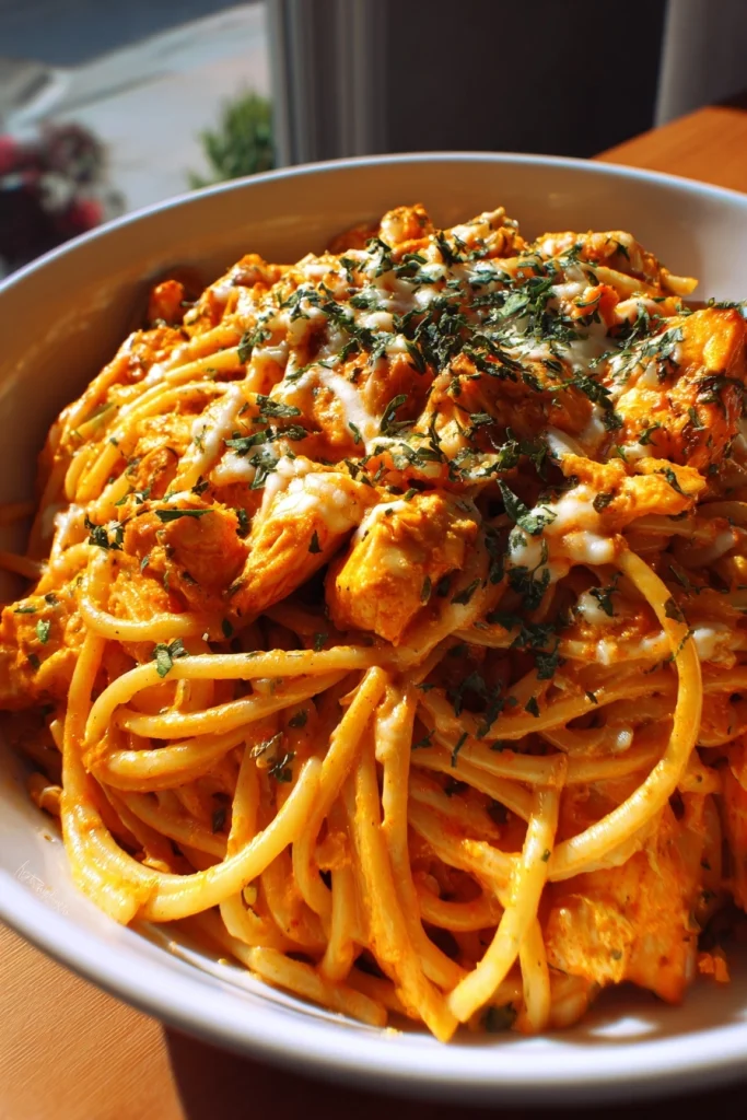 Buffalo Chicken Pasta One Pot