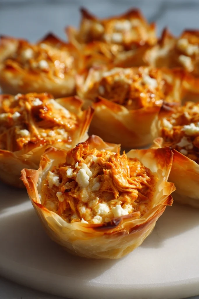 Buffalo Chicken Phyllo Cups for a Game Day Flavor Explosion