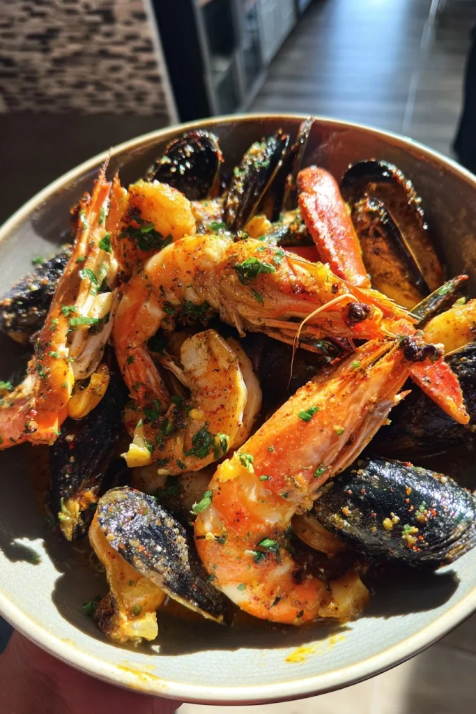 Cajun Seafood Boil with Garlic Butter Sauce
