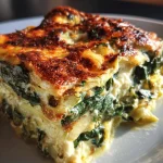 Cheesy Cabbage and Spinach Bake with Creamy Filling