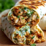 Cheesy Chicken Garlic Wraps