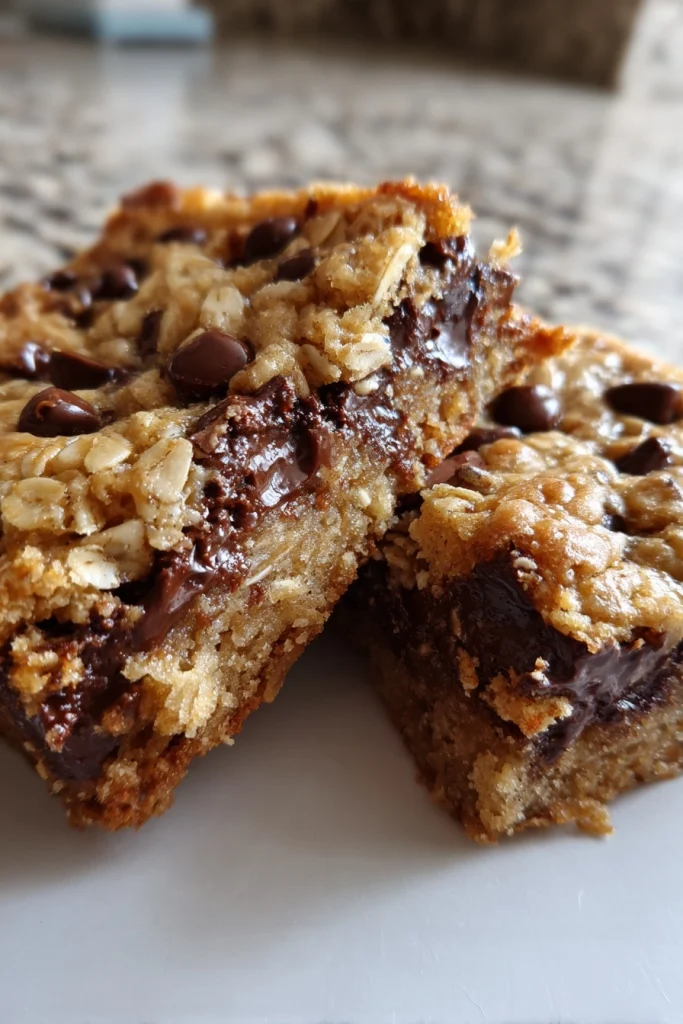 Chocolate Chip Oatmeal Cookie Bars