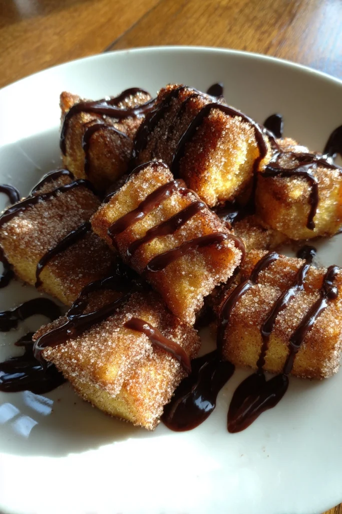 Chocolate Churro French Toast Bites