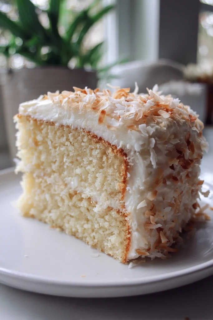Coconut Milk Snack Cake