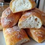 Easy Small Batch Ciabatta Rolls