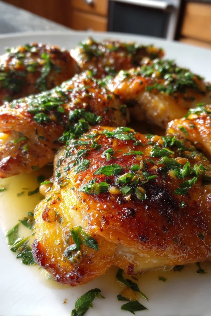 Garlic Lemon Chicken Thighs