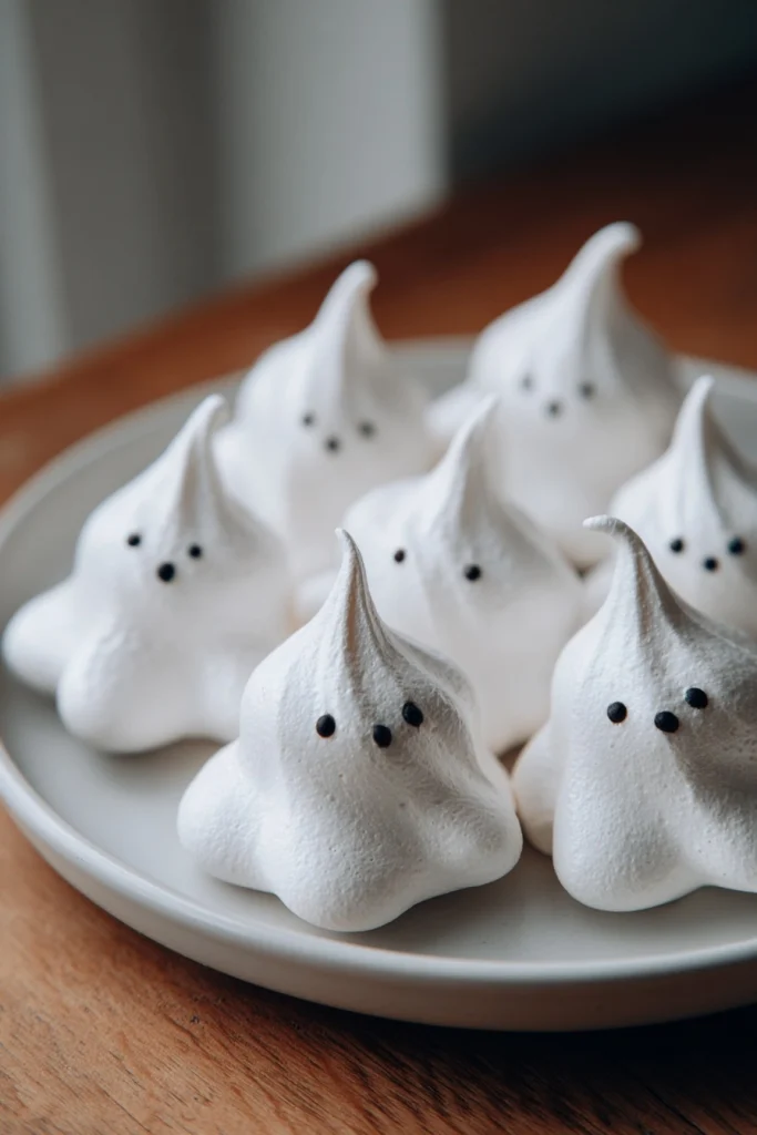 Ghost Meringue Cookies