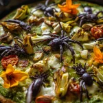 Ghoulish Green Pizza