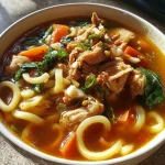Ginger Garlic Chicken Noodle Soup