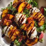Grilled Peach Burrata Salad