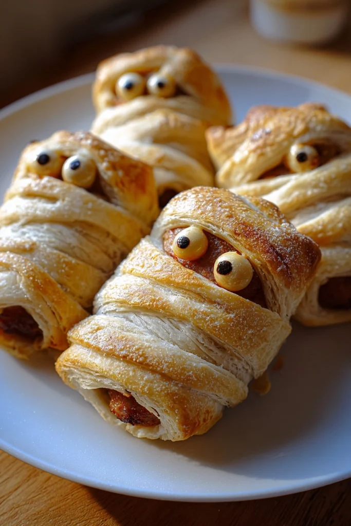 Halloween Sausage Mummy Wraps