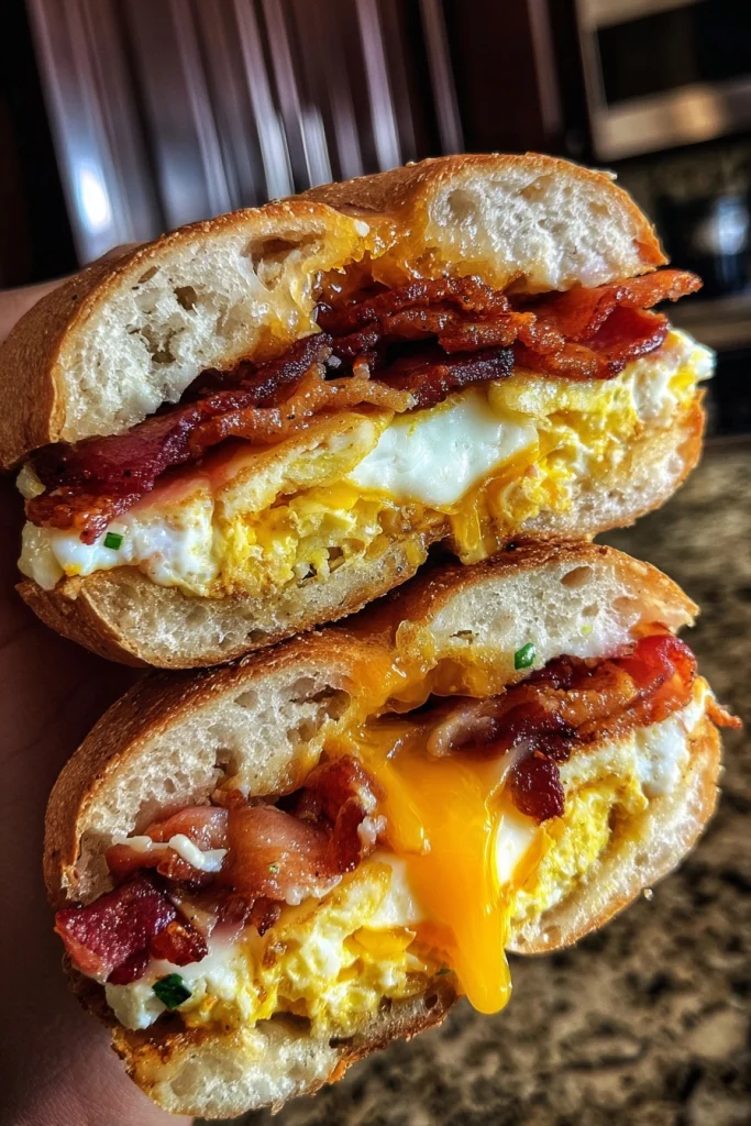 High Protein Breakfast Sandwiches