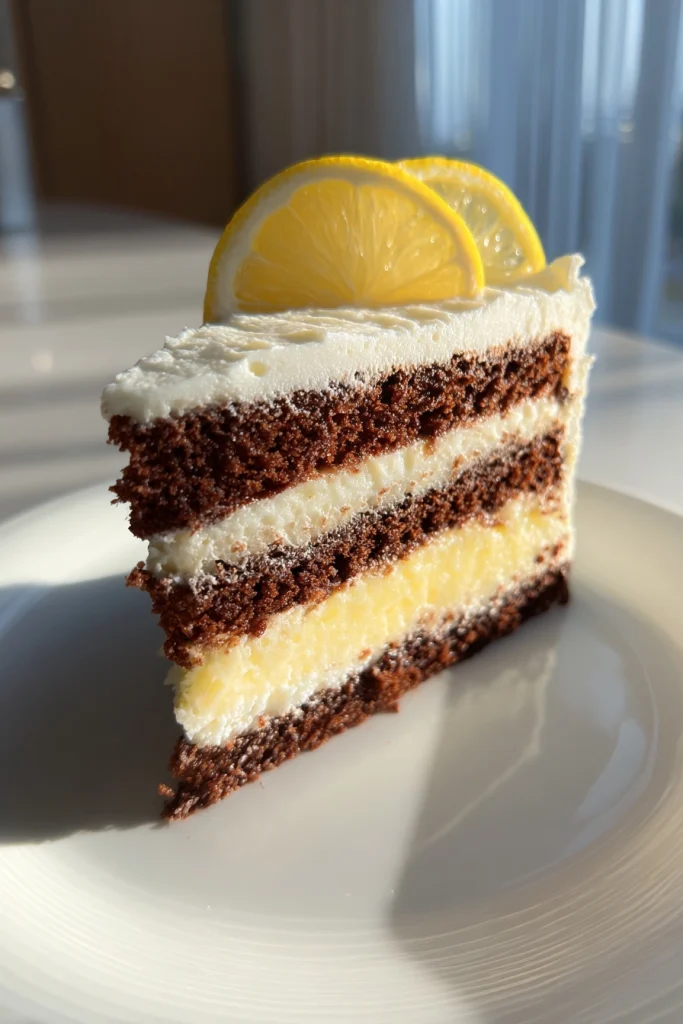 Lemon Chocolate Cream Cake