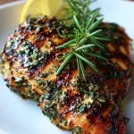 Mediterranean herb crusted grilled chicken