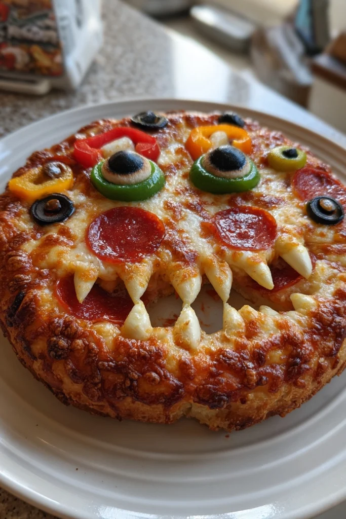 Monster Face Pizza