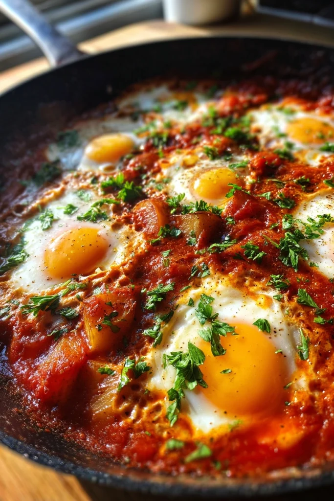 One Pan Shakshuka with Potatoes