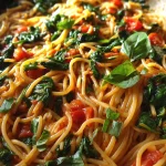 One Pot Spinach Tomato Pasta