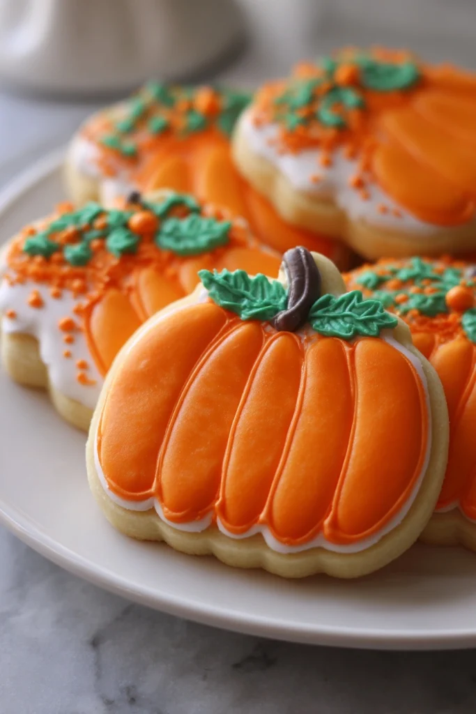 Orange Sugar Cookie Pumpkins
