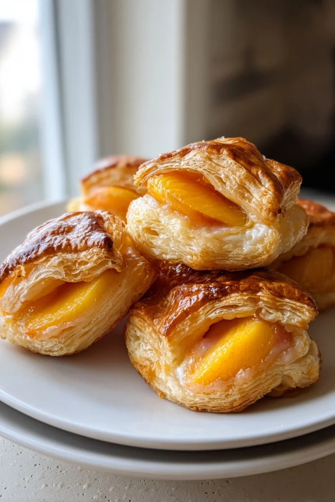 Peaches and Brie Puff Pastry