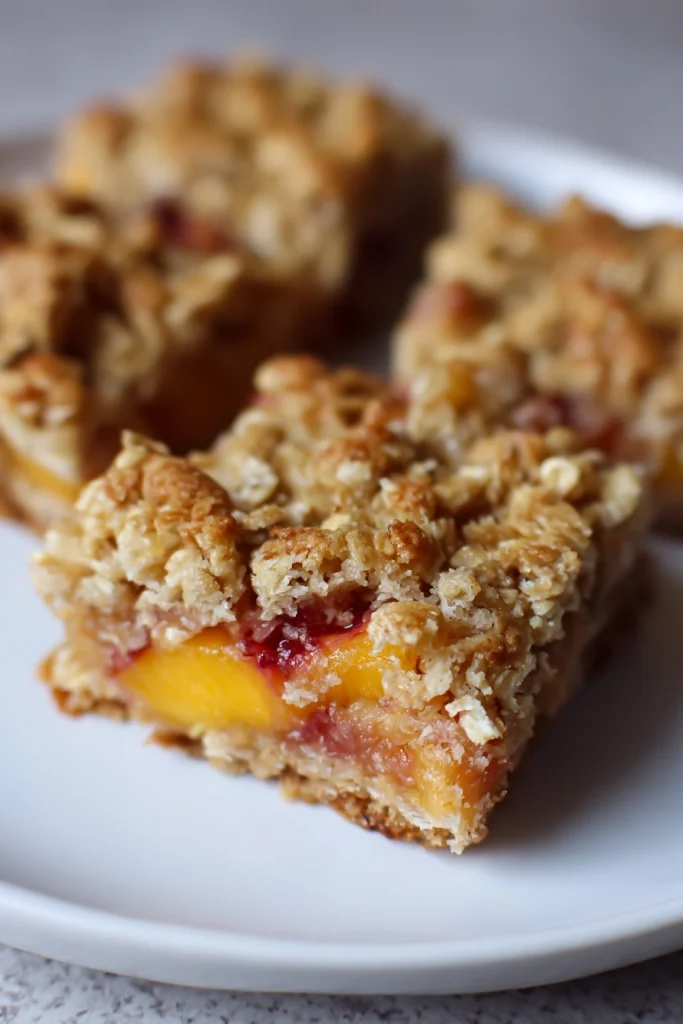 Peaches and Oatmeal Bars