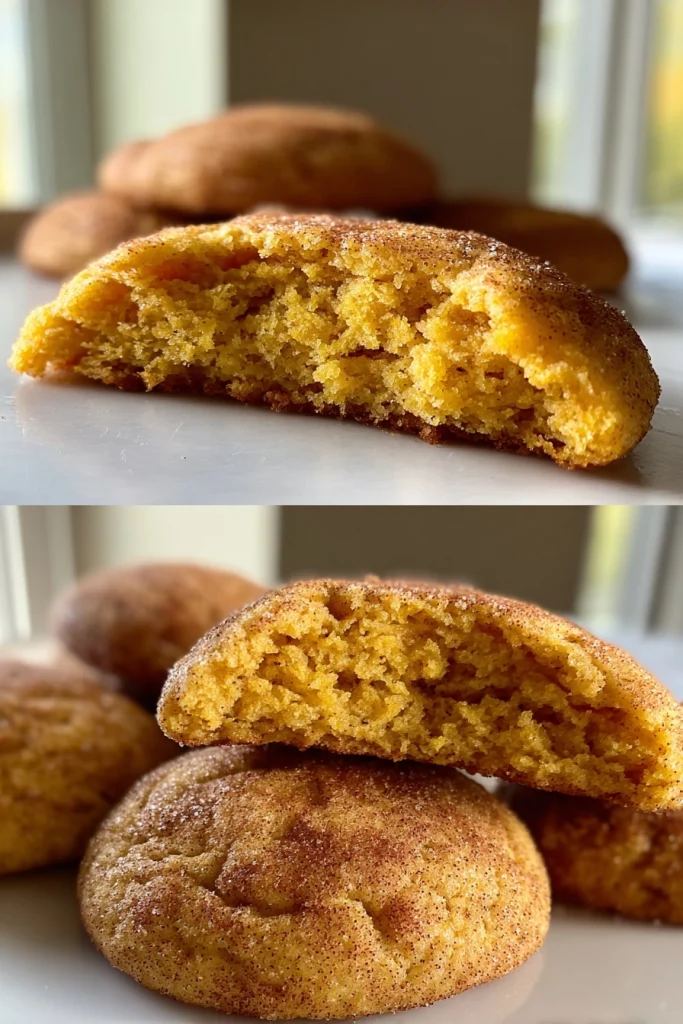 Pumpkin Snickerdoodle Cookies