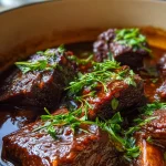 Red Wine Braised Short Ribs (Dutch Oven)