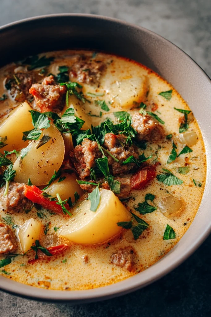 Satisfy Your Cravings with Hearty Sausage Potato Soup