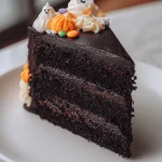 Spooky Black Velvet Halloween Cake
