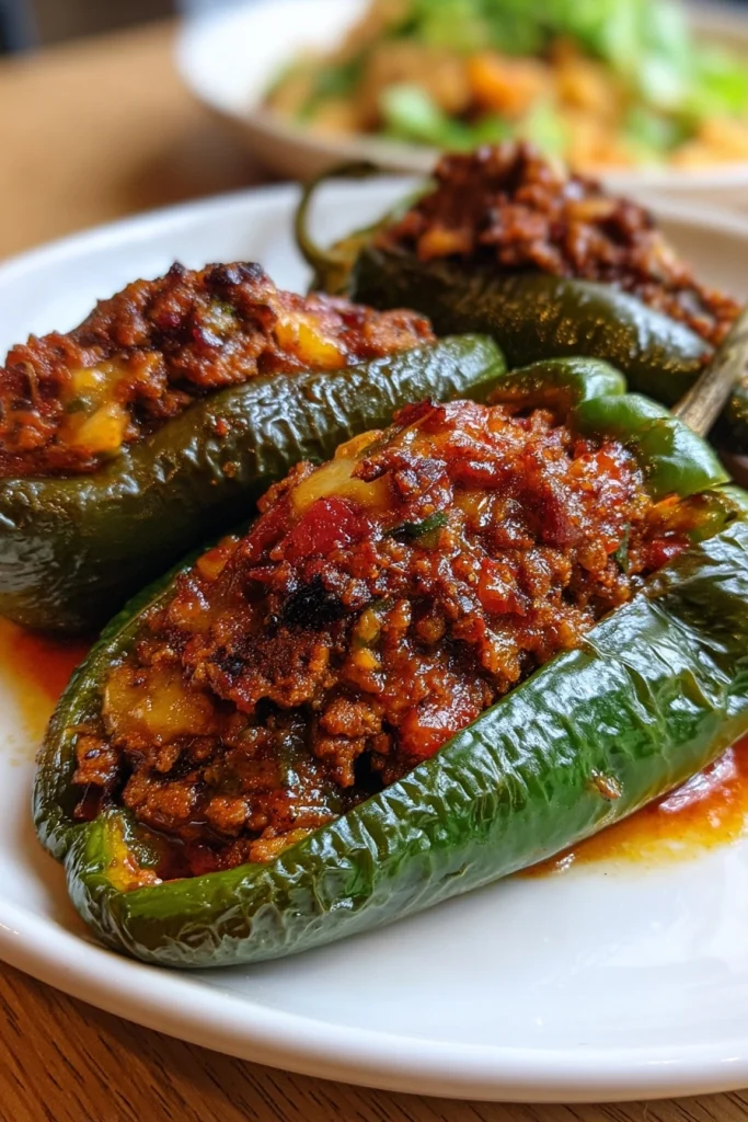 Stuffed Poblano Peppers