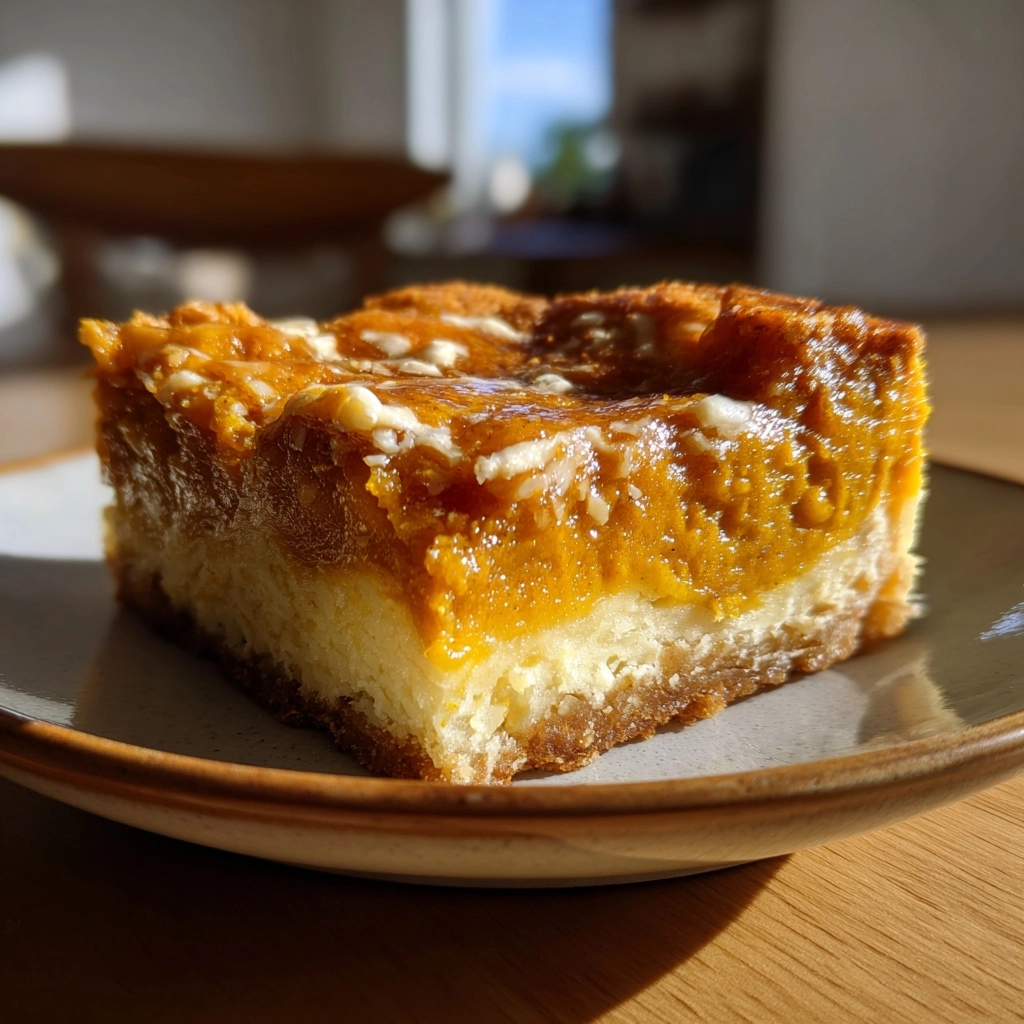 Thanksgiving pumpkin dessert bars