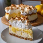 Triple Lemon Meringue Cheesecake