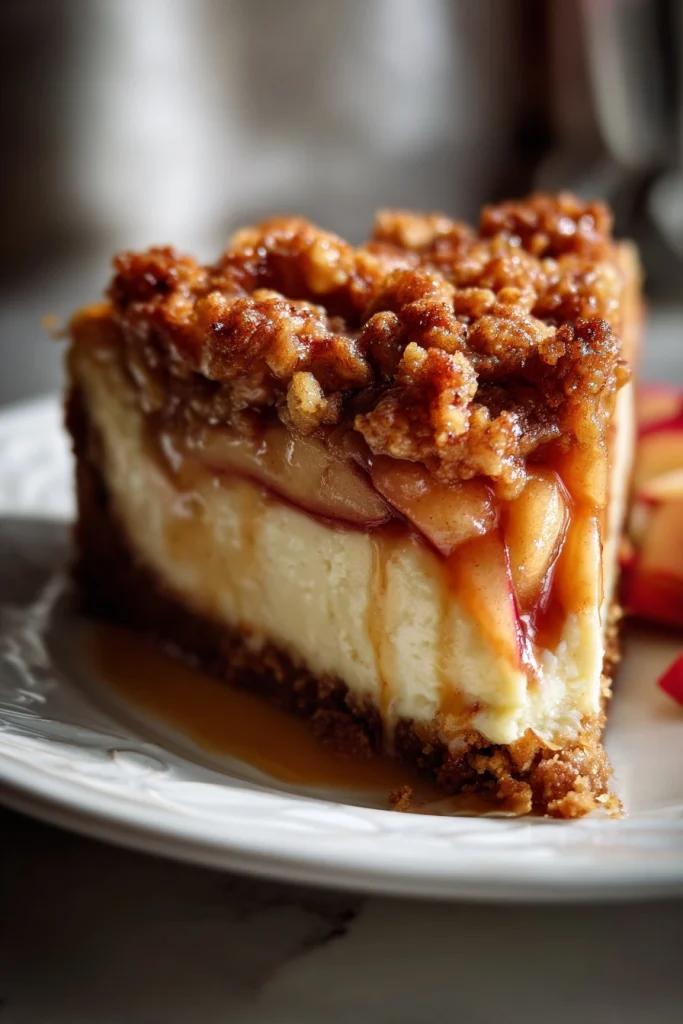apple crisp cheesecake