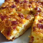 bacon & cheese frittata