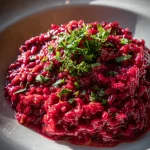 bloody beet risotto