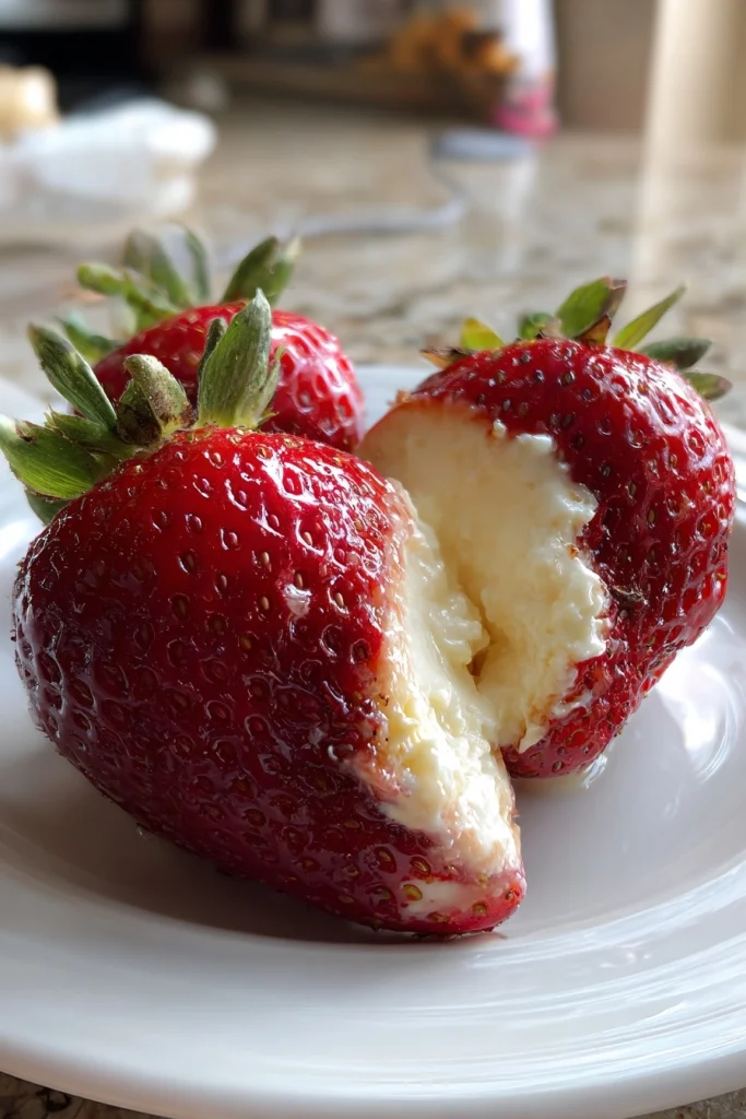 cheesecake stuffed strawberries