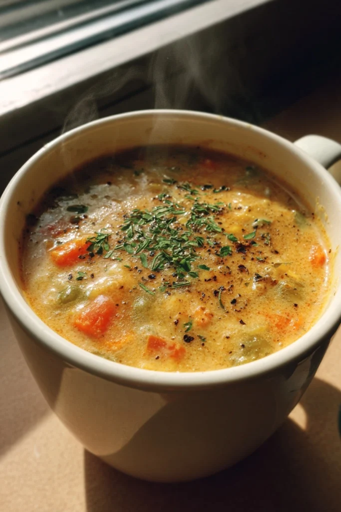 easy creamy vegetable soup