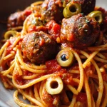 eyeball pasta with meatballs