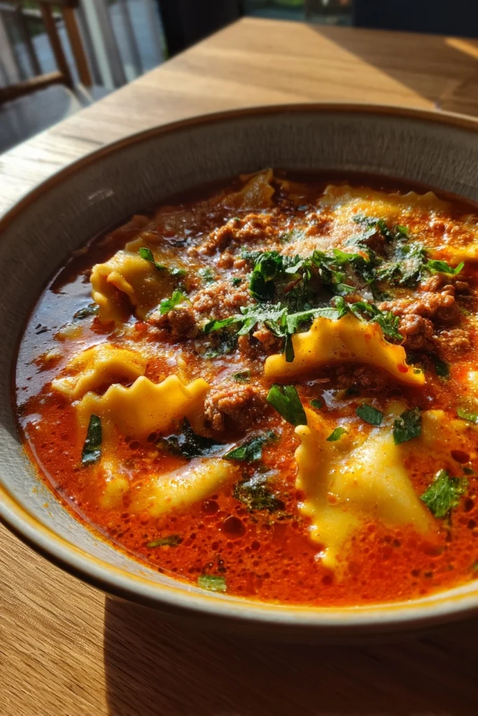 gluten-free lasagna soup